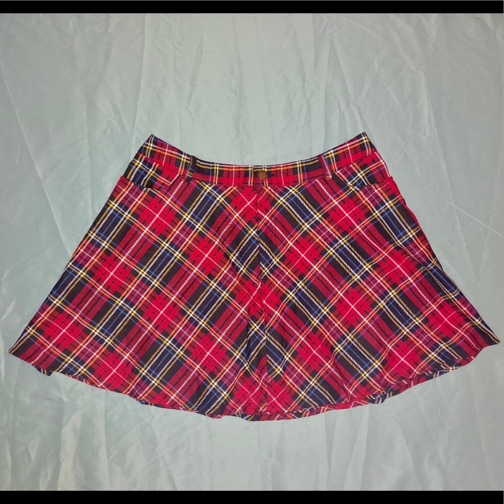Marilyn Monroe Plaid Mini Skirt